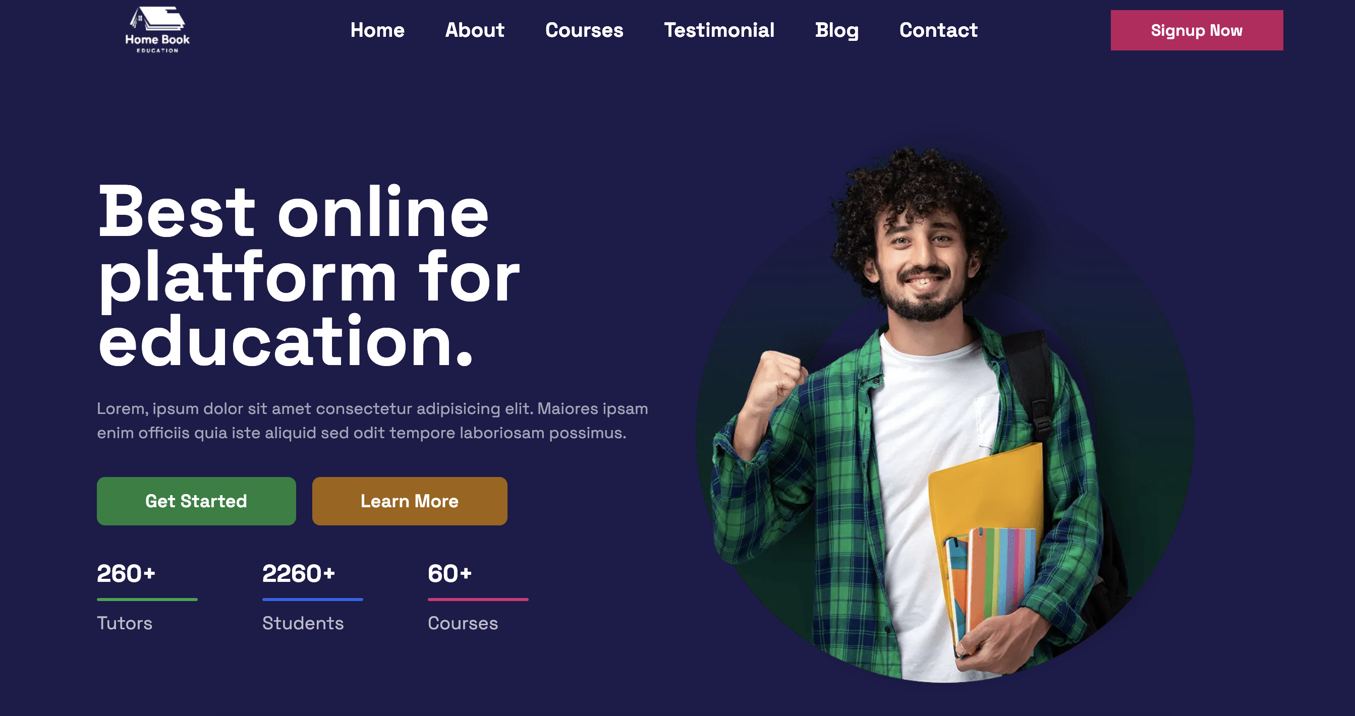 e-learning website preview image