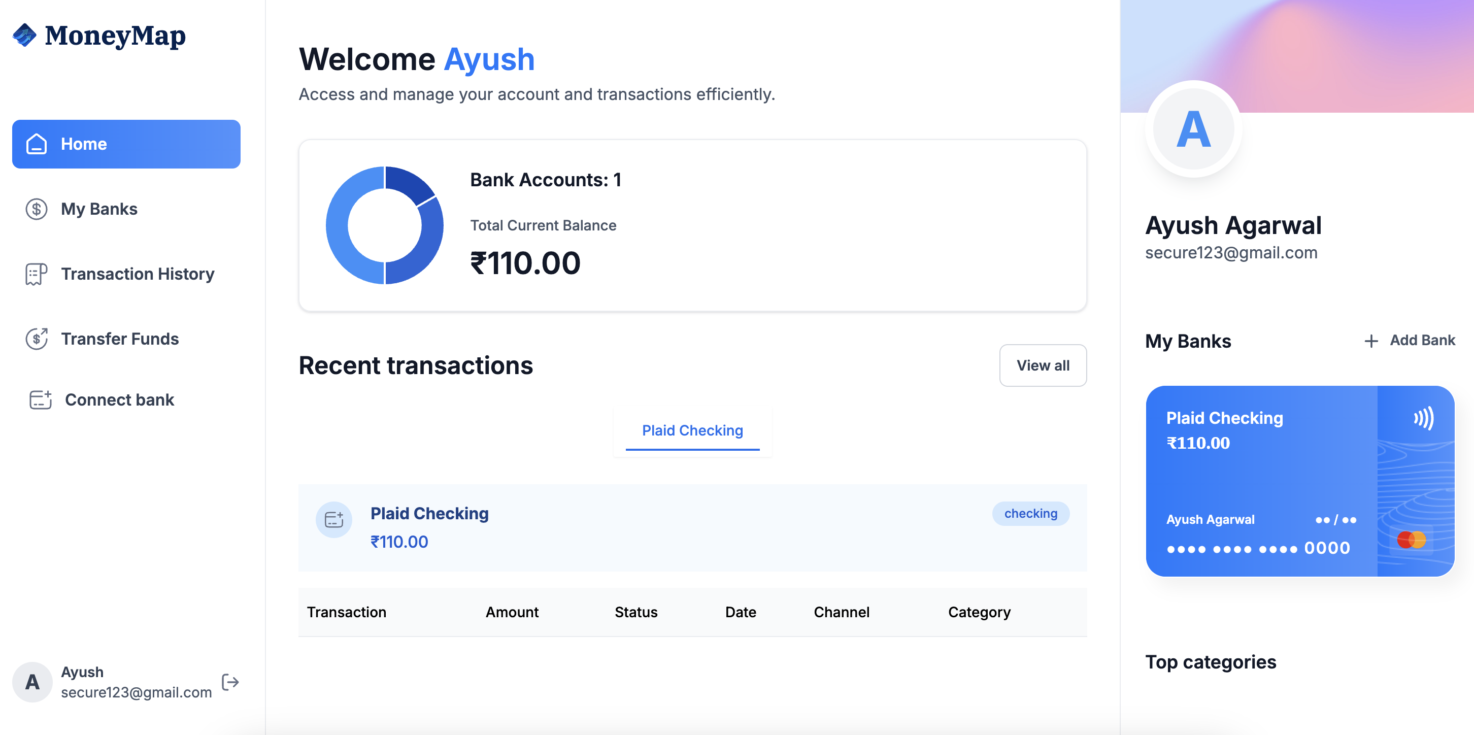 MoneyMap website preview image